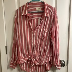 Brand new American Eagle, oversized, striped shirt